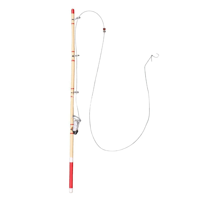 1:12 Ribiško Palico Pole Lutke Miniaturni Ribolovno Orodje Model Igrača Vrt Dekoracijo Obmorskih Dodatki
