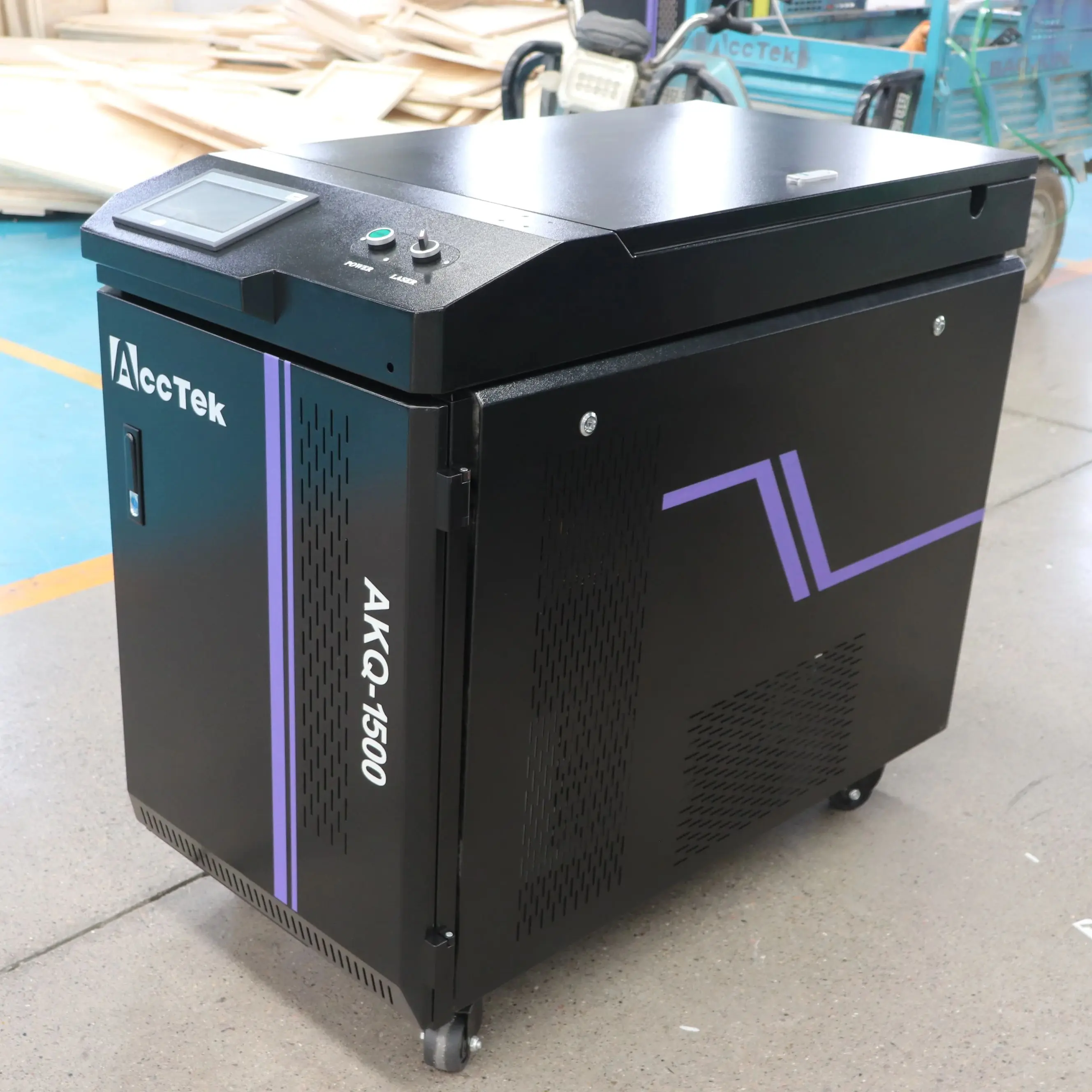 1500w 2000w 3000w Lasersko Čiščenje Stroj za Kovino Jekla, Aluminija Površinske Rje Odstranjevanje Barve