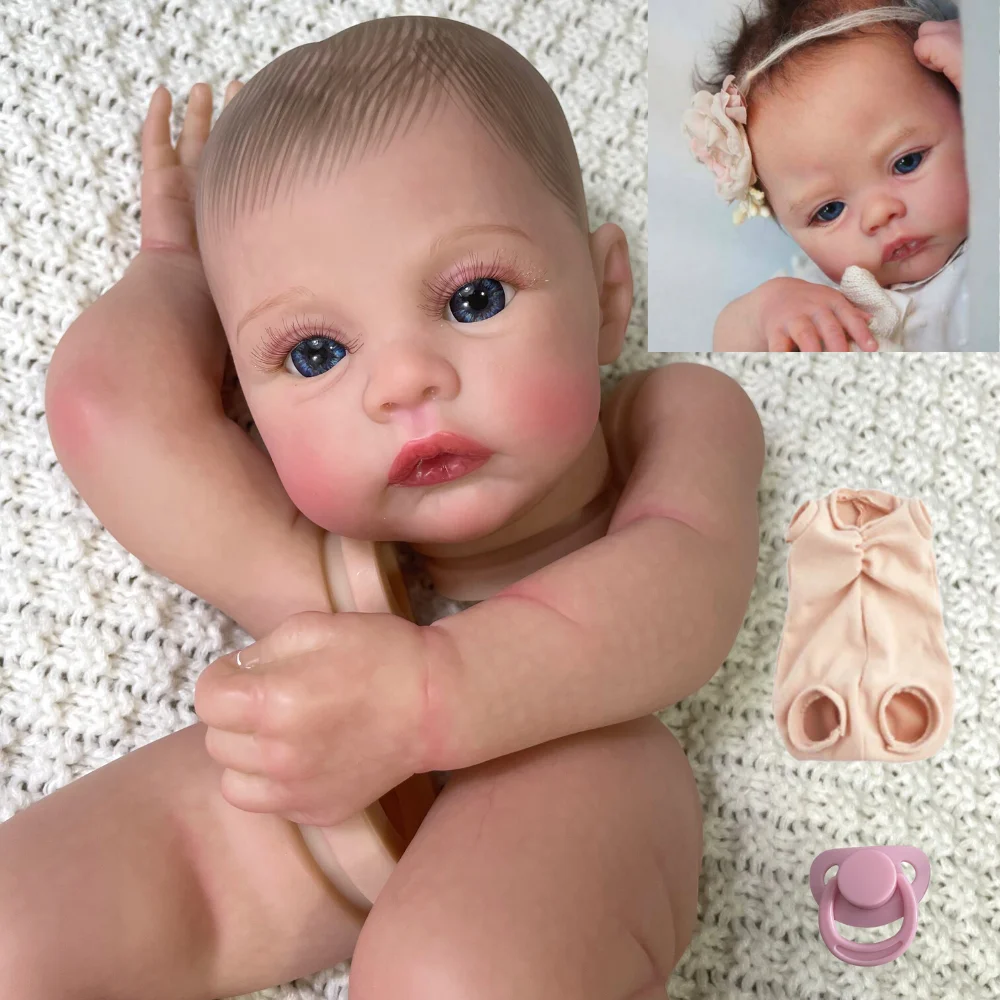 17 Palcev Preemie Novorojenček Rodi Travnik 3D Naslikal Kit Vidne Žile Baby Doll Plesni Z Trepalnice Bolj Realističen Enostavno DIY Igrača