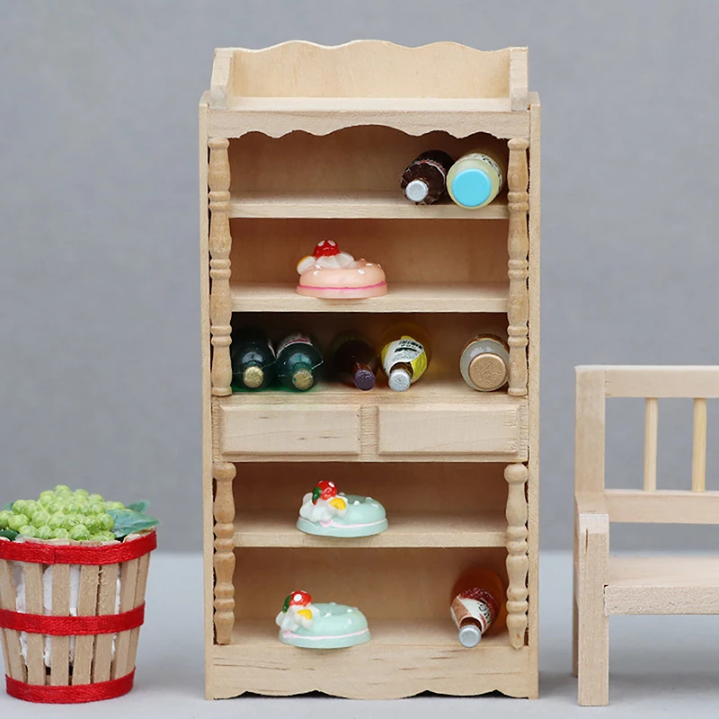 1Pcs Lutke Miniaturni Kabinet Sideboard Model Zaslona Omari Scene Pohištvo, Dodatki Za Lutka Hiša Dekor Otroci Igrače