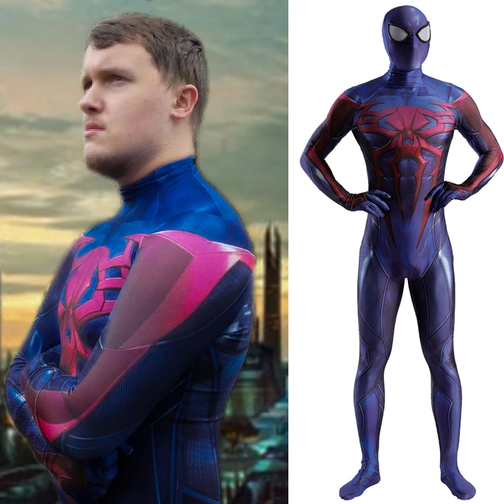 2099 Miguel OHara Spiderman Cosplay Halloween Kostum Spider 3D Tiskanih Spandex Superheroj Zentai Obleke Disfraces za Odrasle, Otroci