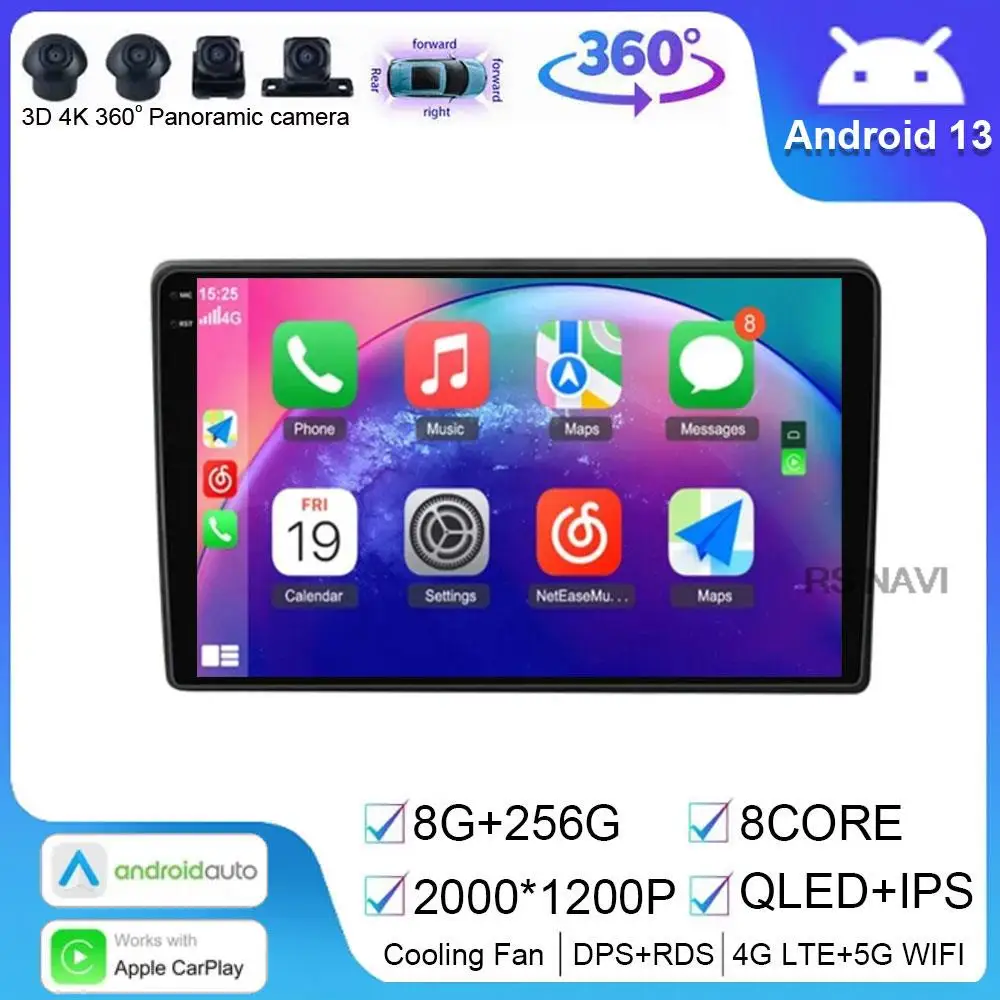 2Din Android 13 avtoradia Za Hyundai I40 2011 9 Inch Multimedijski Predvajalnik Videa, GPS Navigacijo, WIFI 4G DSP Carplay Autoradio