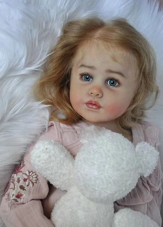 32inch Prerojeni Baby Doll, ki Jih Sigrid Bock Unpainted Kit Sveže Barve Veren z COA s Krpo Telo