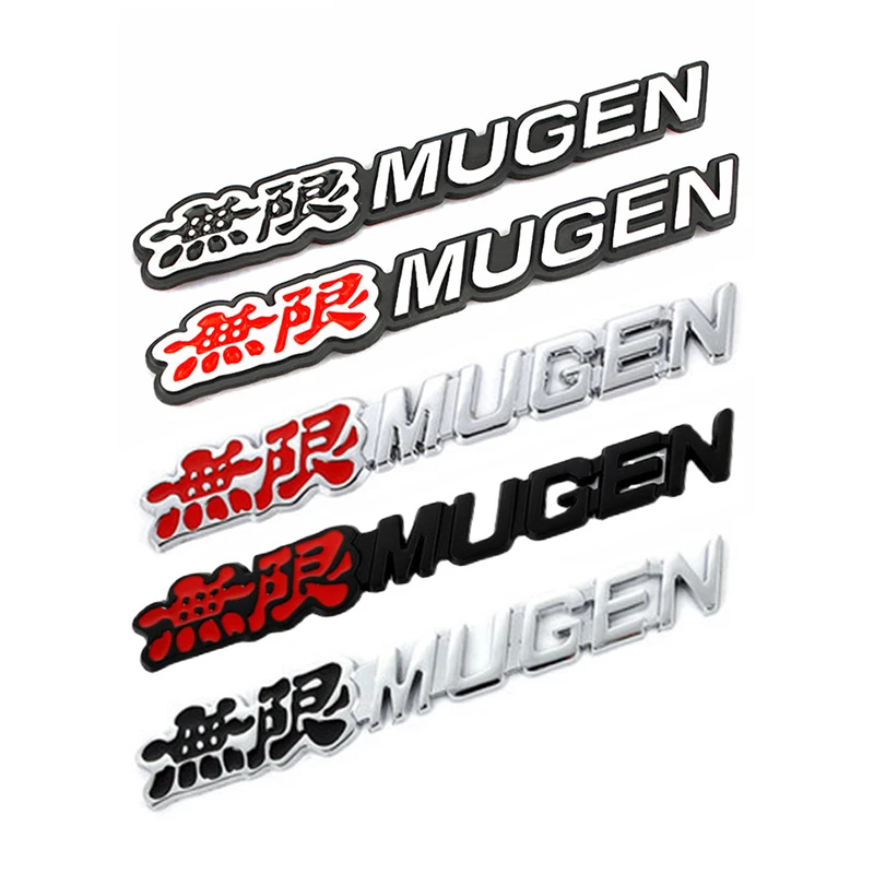 3D Kovinskih Logotip Mugen Emblem Prtljažniku Avtomobila Značko Za Honda Civic, Accord 7 Tip R FN2 FK8 Fit Jazz RS CRX Mugen Nalepke, Dodatki
