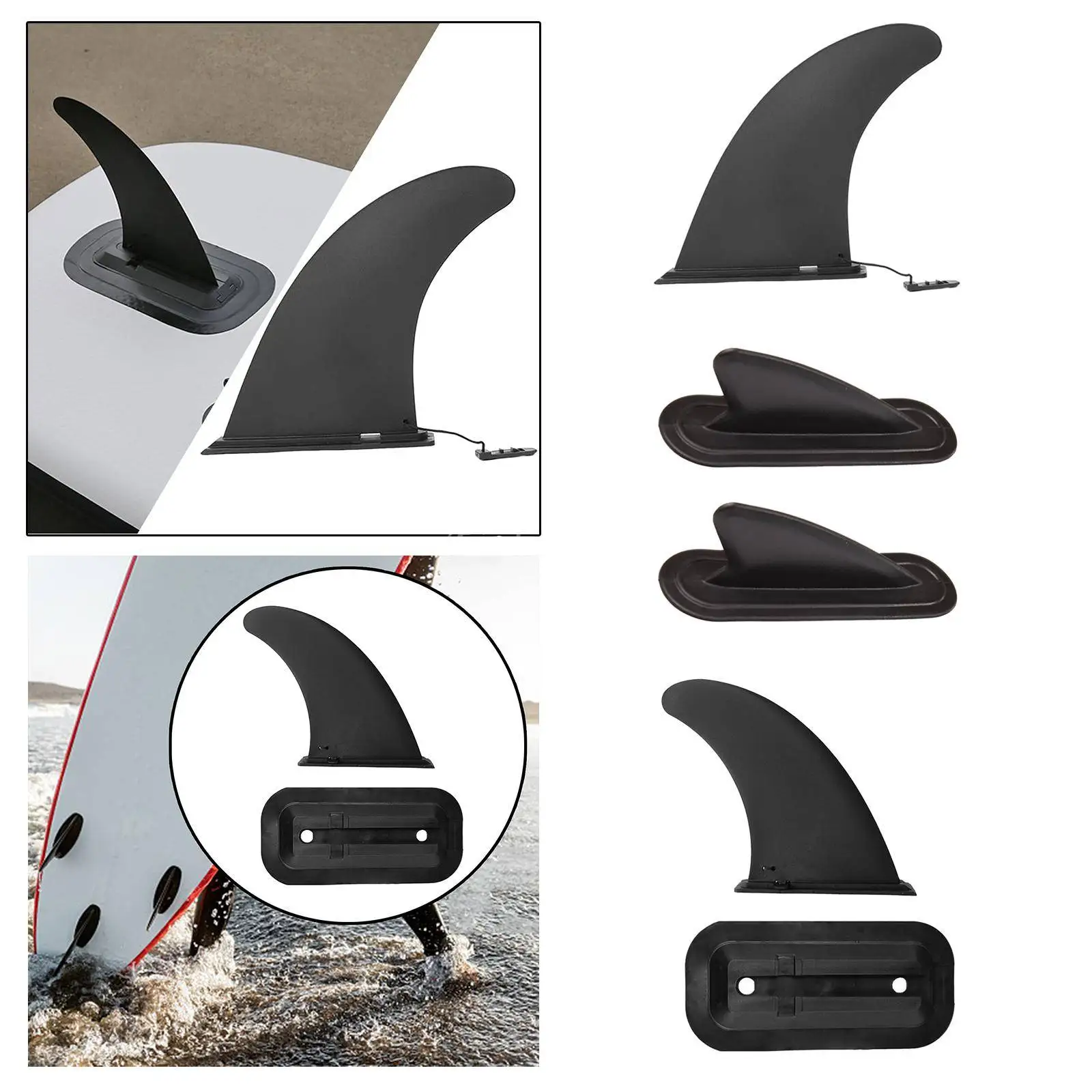 4 Palčni Surf Vodni Val Fin SUP Oprema Stablizer Stand Up Paddle Board Desko Stran-v Fin Fin Strani