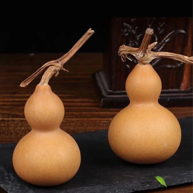 4pcs Gourd Naravnih Feng Shui Kitajski Gourd Ornament Obrti Bogastvo Sreče Kip Dobro Calabash Lu Hu Dekoracijo Figur Dekor