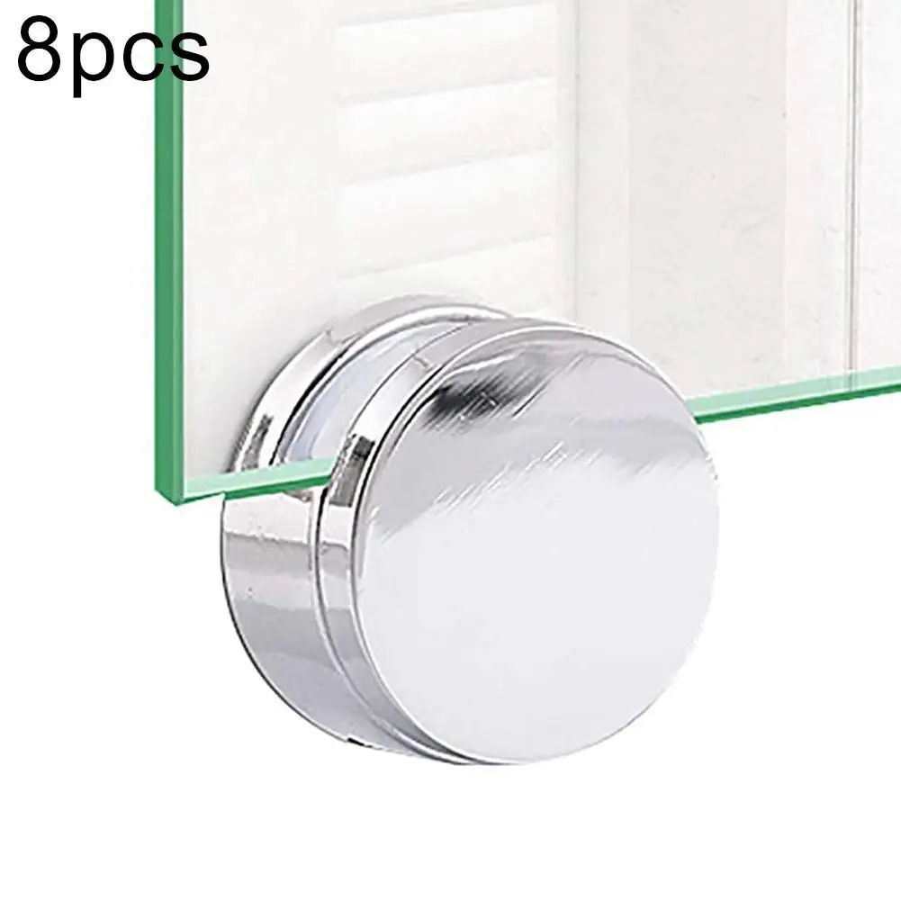 8 kosov 22 mm/27 mm cinkove zlitine okroglo stekleno držalo stensko montirani kopalnica ogledalo držalo krog jakna imetnik trgovina na drobno vroče prodaje 2021
