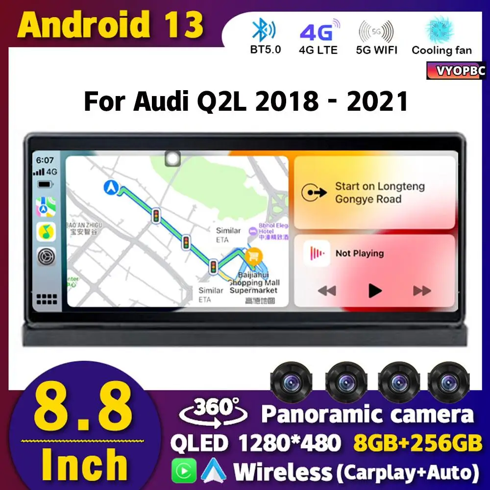 8Core Android 13 Carplay avtoradia Za 8,8
