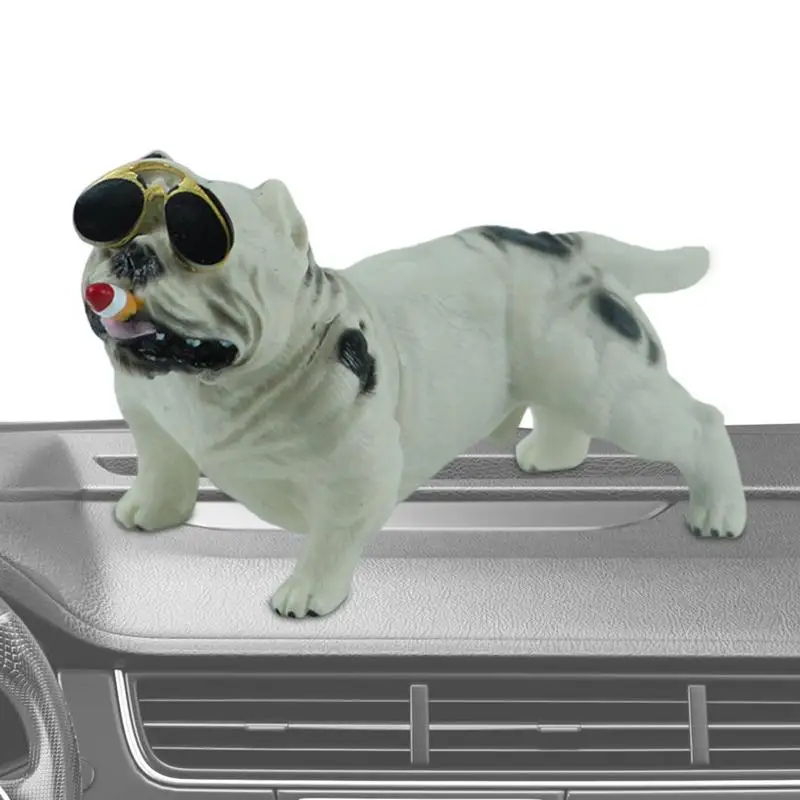 Avto armaturne plošče Ornament Tiran Pit bull Dog Lutka Kajenje Kul Pes Srčkan Avto Smolo Psi Za Auto Notranjost Doma Dekor Dodatki