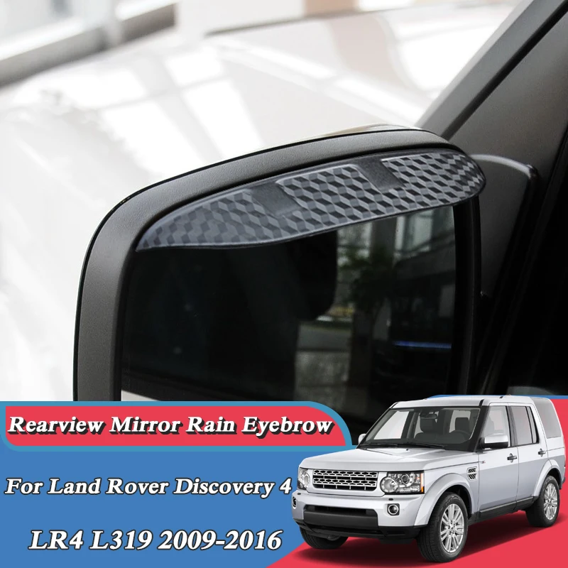 Avto Ogljikovih Firber Black Rearview Mirror Dež Obrvi Za Land Rover Discovery 4 5 Šport Freelander Range Rover Evoque 2006-2023
