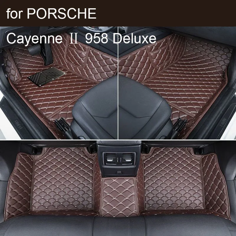 Avto predpražnike za PORSCHE Cayenne ⅱ 958 Deluxe 2011-2017 Dodatki Avto Preproge