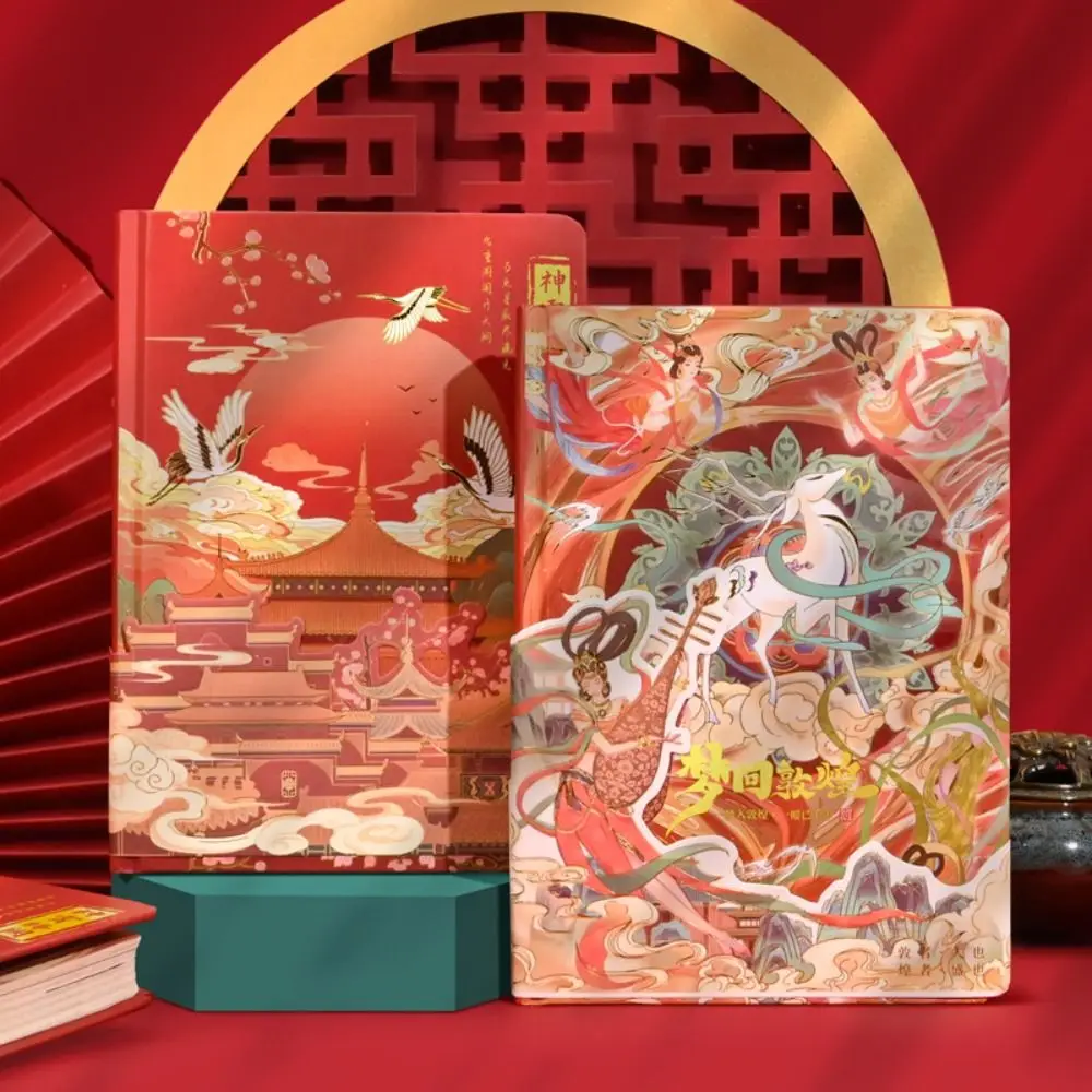 Barva Notranjosti Strani Prenosnika Kitajski Slog Ustvarjalne Trda Vezava Knjige Dnevnik