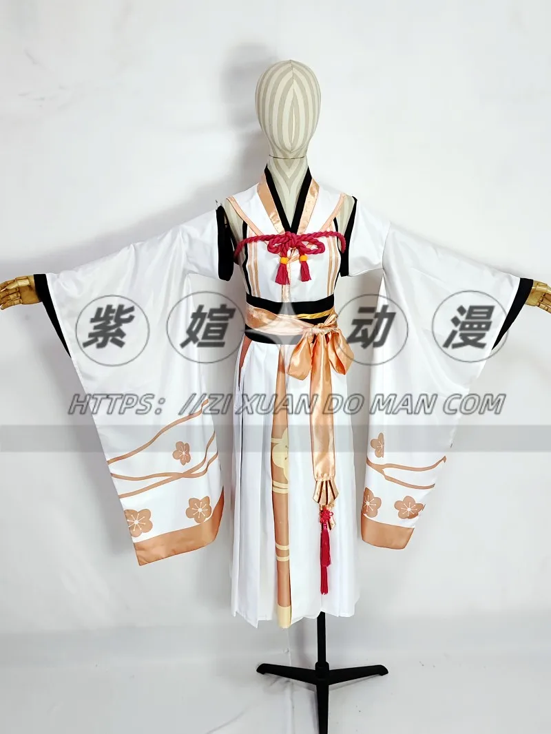 COS-KiKi Modra Arhiv Kuwakami Kaho Igra bo Ustrezala Kimono Style Hanfu Cosplay Kostum Halloween Stranka Vlogo Igrajo Obleko, Ženske
