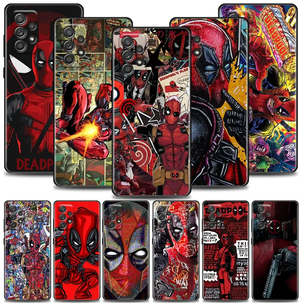 Deadpool Marvel Strip Art Ohišje Za Samsung Galaxy A13 4G A21S Primeru A13 A14 A23 A24 A02 A03 A04 S A11 A12 A22 Mehki Silikonski Pokrov