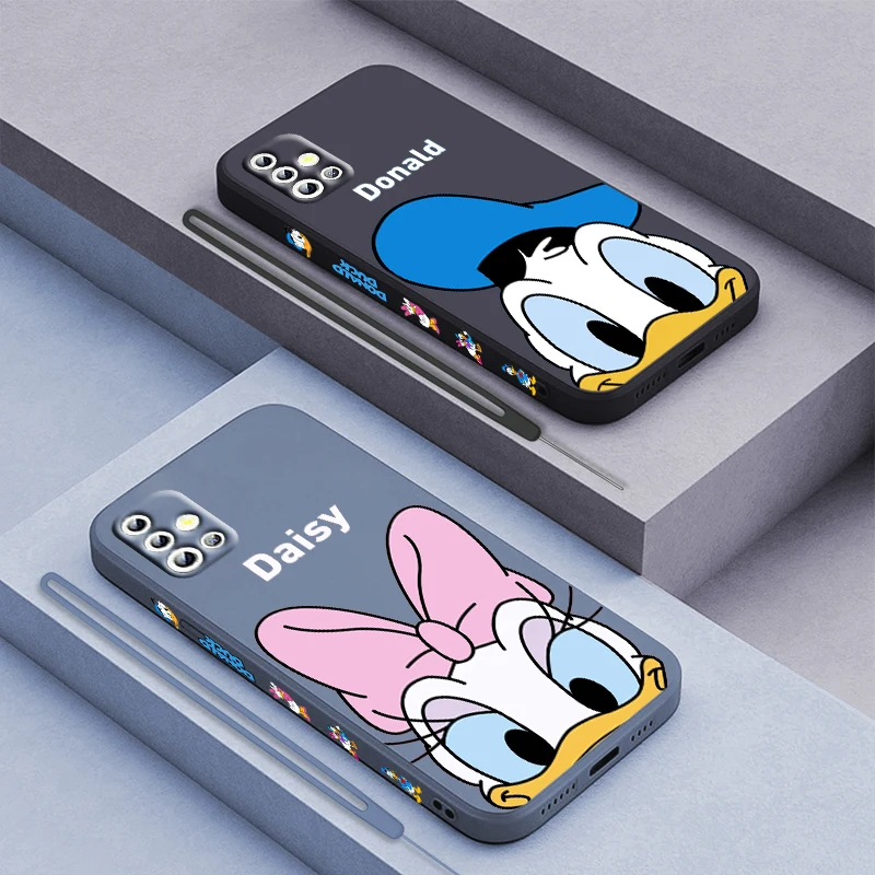 Disney Donald Duck Srčkan Za Samsung Galaxy A71 A51 A81 A91 A41 A31 A21S A11 A01 A50 A30 A20S Tekoče Levo Vrv Telefon Primeru Fundas