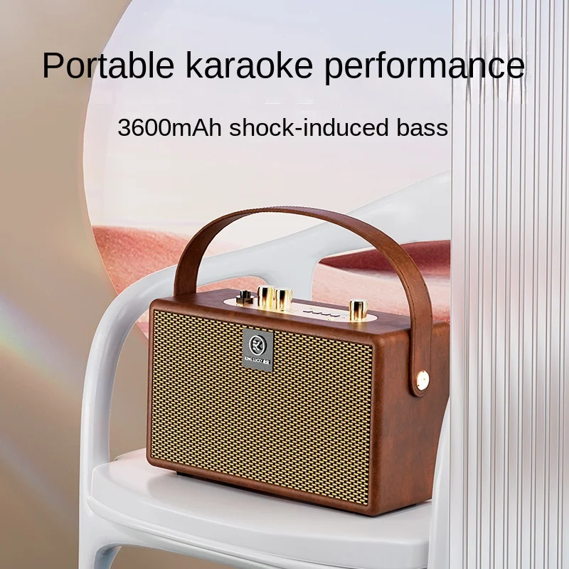 Družina KTV Stereo Obleko VOD Doma Karaoke Vse-v-Enem Mikrofon Polno Nastavite Mikrofon za Bluetooth Zvočnik K