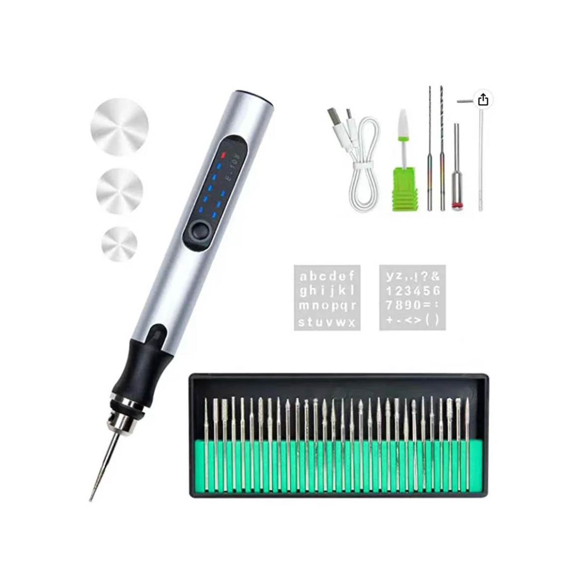 Električni Gravirni Pen USB Polnilne Akumulatorski Graviranje Stroj, Prenosni DIY Graverja za Nakit, Les, Kamen,