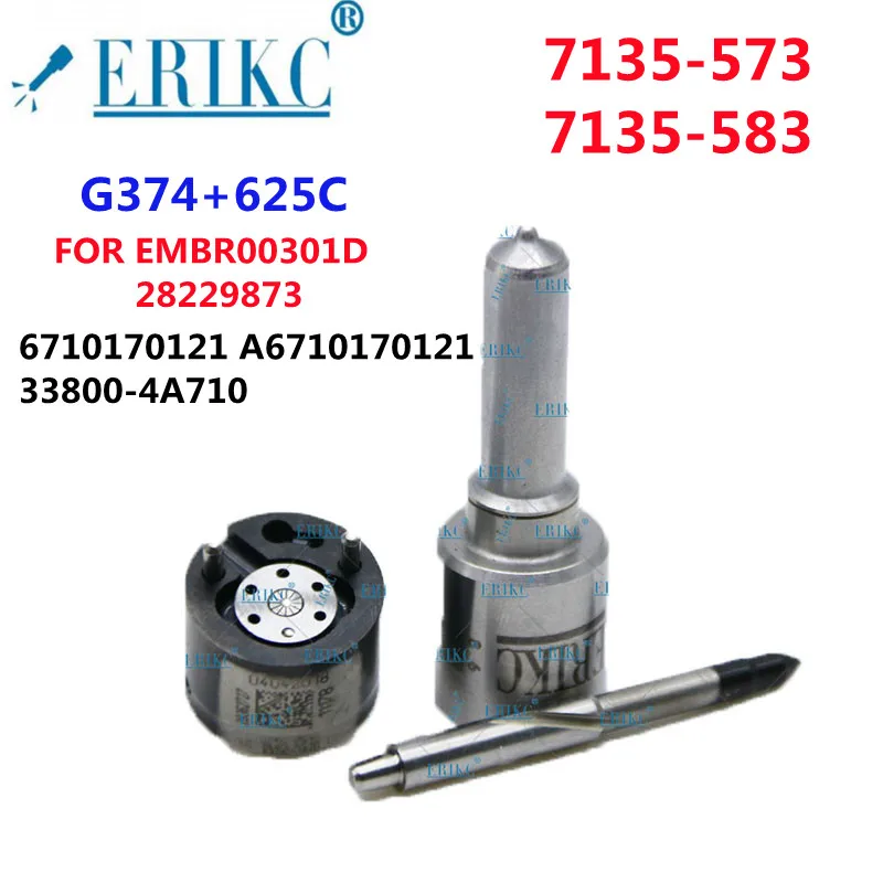 EMBR00301D Diesel Injektor Kompleti za Popravilo 7135-583 7135-573 Šoba L374PBD Ventil 9308-625C za Injektor 28229873 33800-4A710