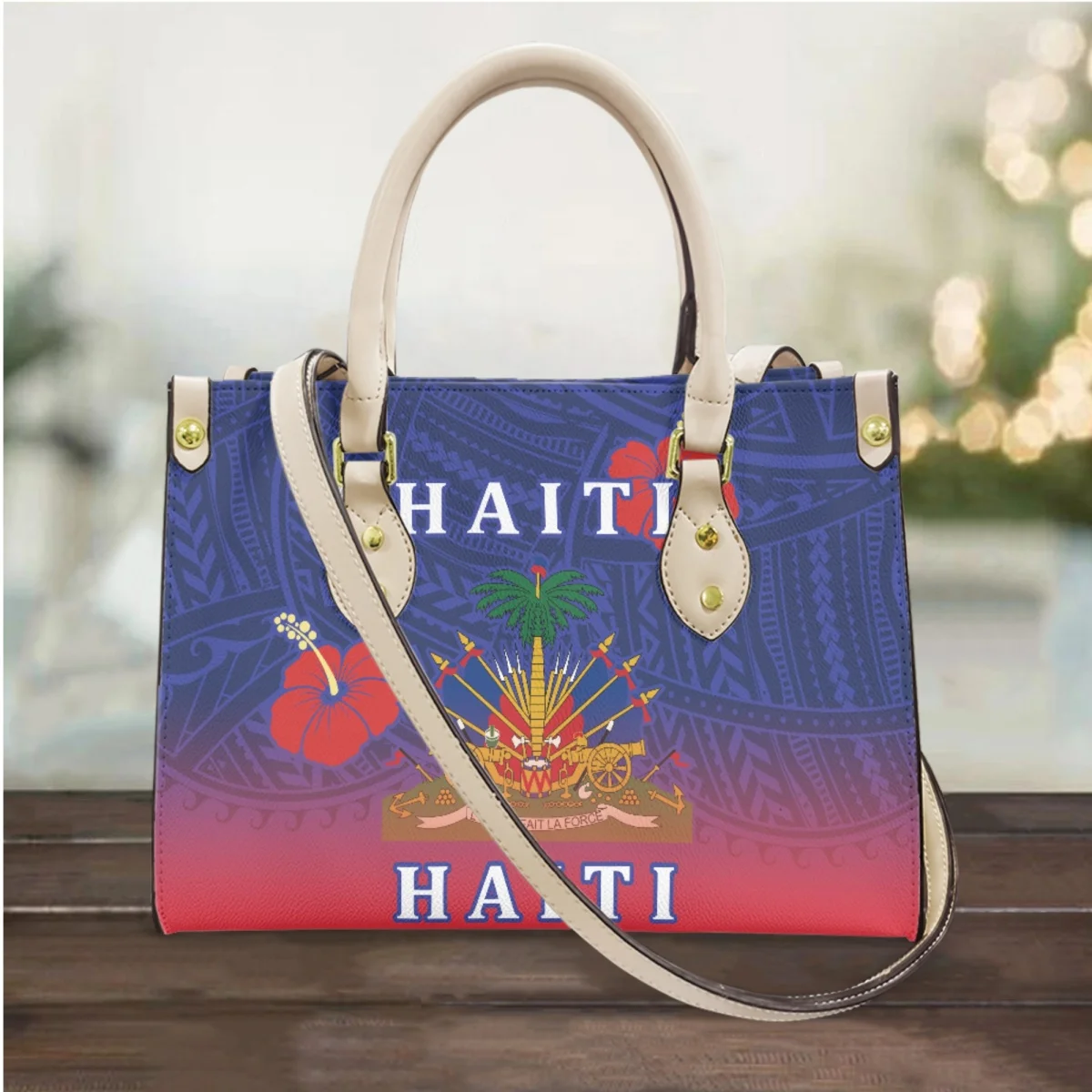 Haiti Tisk Cross Body Vrečke Polinezijski Hibiscus Cvet Design Vrh Ročaj Messenger Bag Nova Ulica Trend Dekleta Kovanec Ženski Torbici
