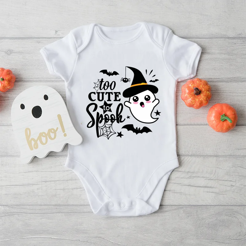 Halloween Dojenček Fant Obleke za Luštna, da Spooh Obleka, Newborn Baby Toddler Oblačila, Bombaž Romper