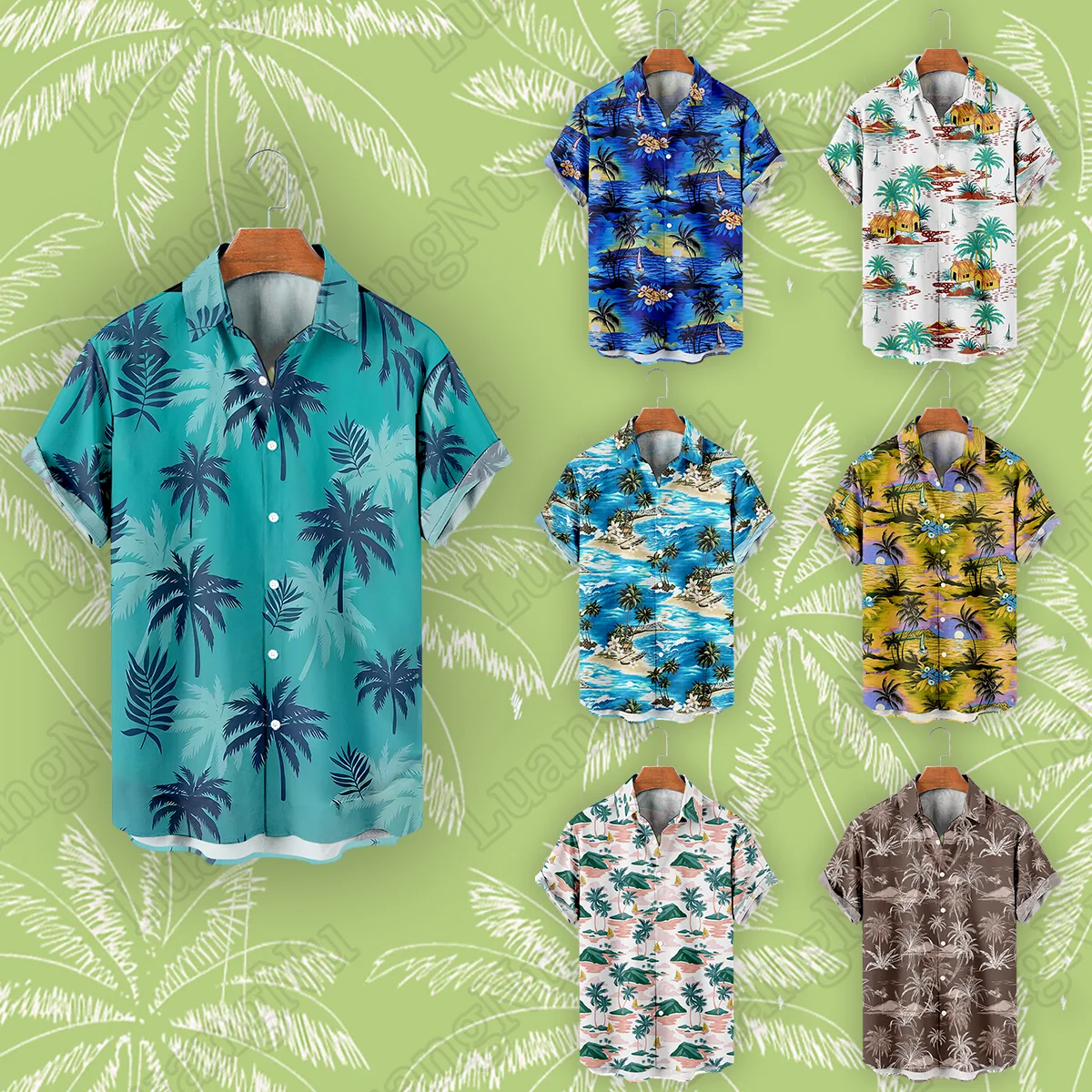 Hawaiian Majica Človek Kratek Rokav Poletje Visoke Kakovosti Vrhovi Moda 2023 Priložnostne Kubi Oversize Srajce Moške Plaži Camisas De Hombre