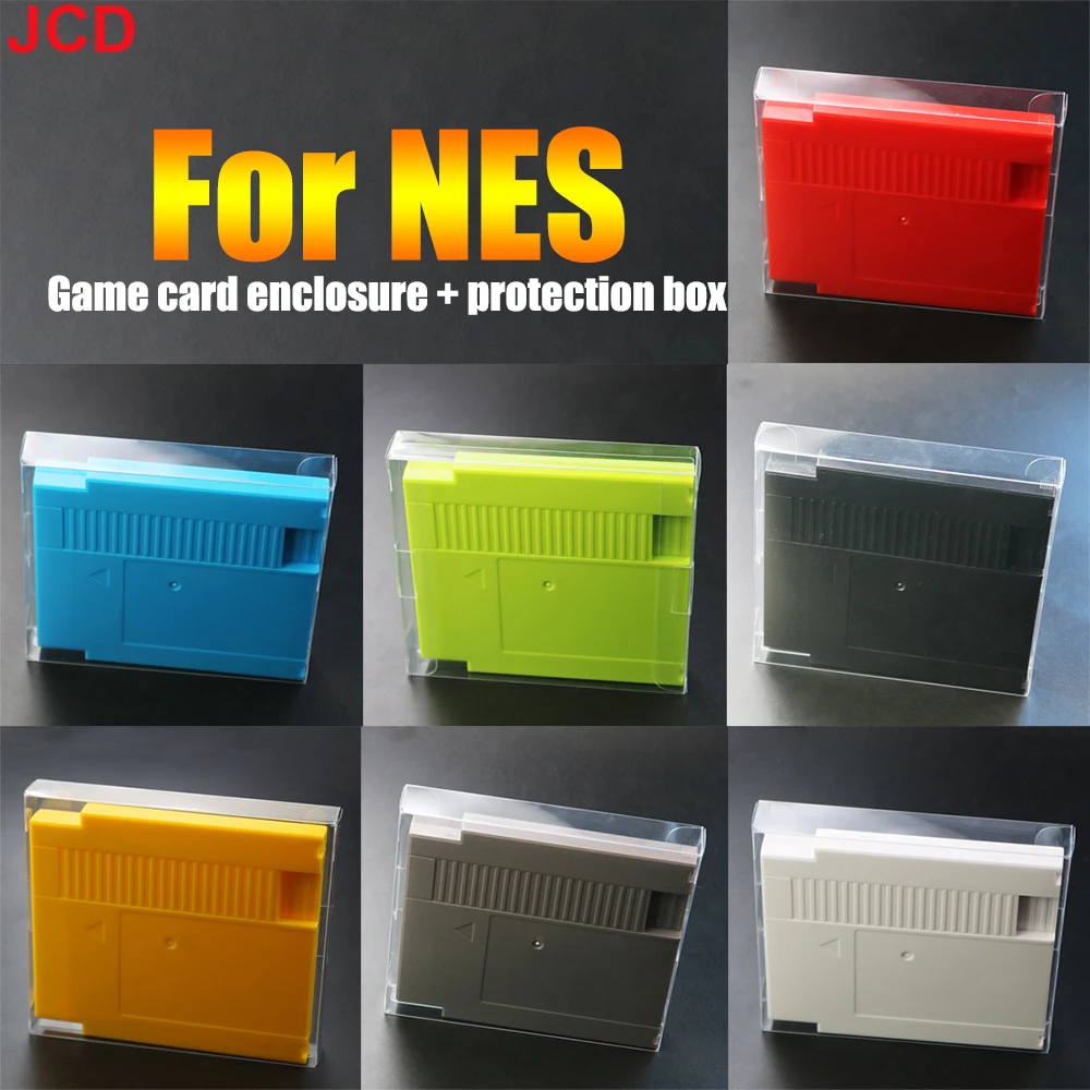 JCD 72 Pin Igra Kartice Shell Igro Zamenjava Kartuše Lupini Za NES Pokrov, Plastični kovček s 3 Vijaki+Prozorno Zaščitno Polje