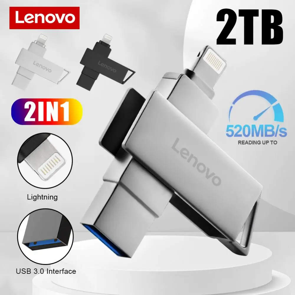 Lenovo Pendrive 2TB USB Flash Diski USB Ključek 1TB USB 3.0 Pero Disk 128GB Cle USB Memory Stick, U Disk, Flash Disk Za Prenosni RAČUNALNIK