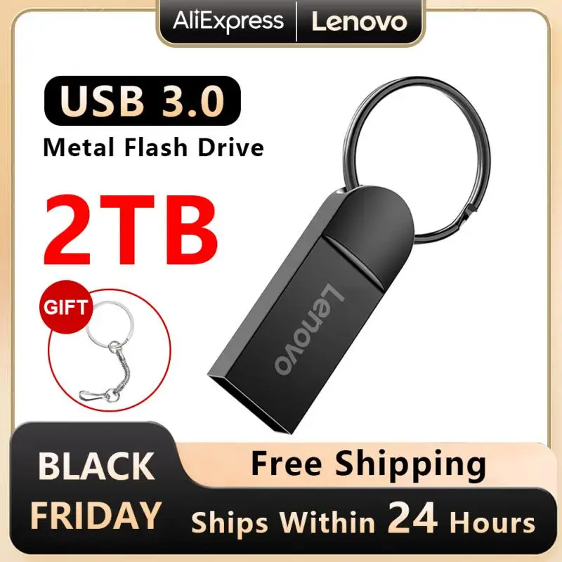 Lenovo USB Flash Disk Visoke Hitrosti Prenosa Datotek USB Pendrive Kovin, U Disk 2TB USB 3.0 Pen Drive Nepremočljiva Napravo za Shranjevanje Darilo