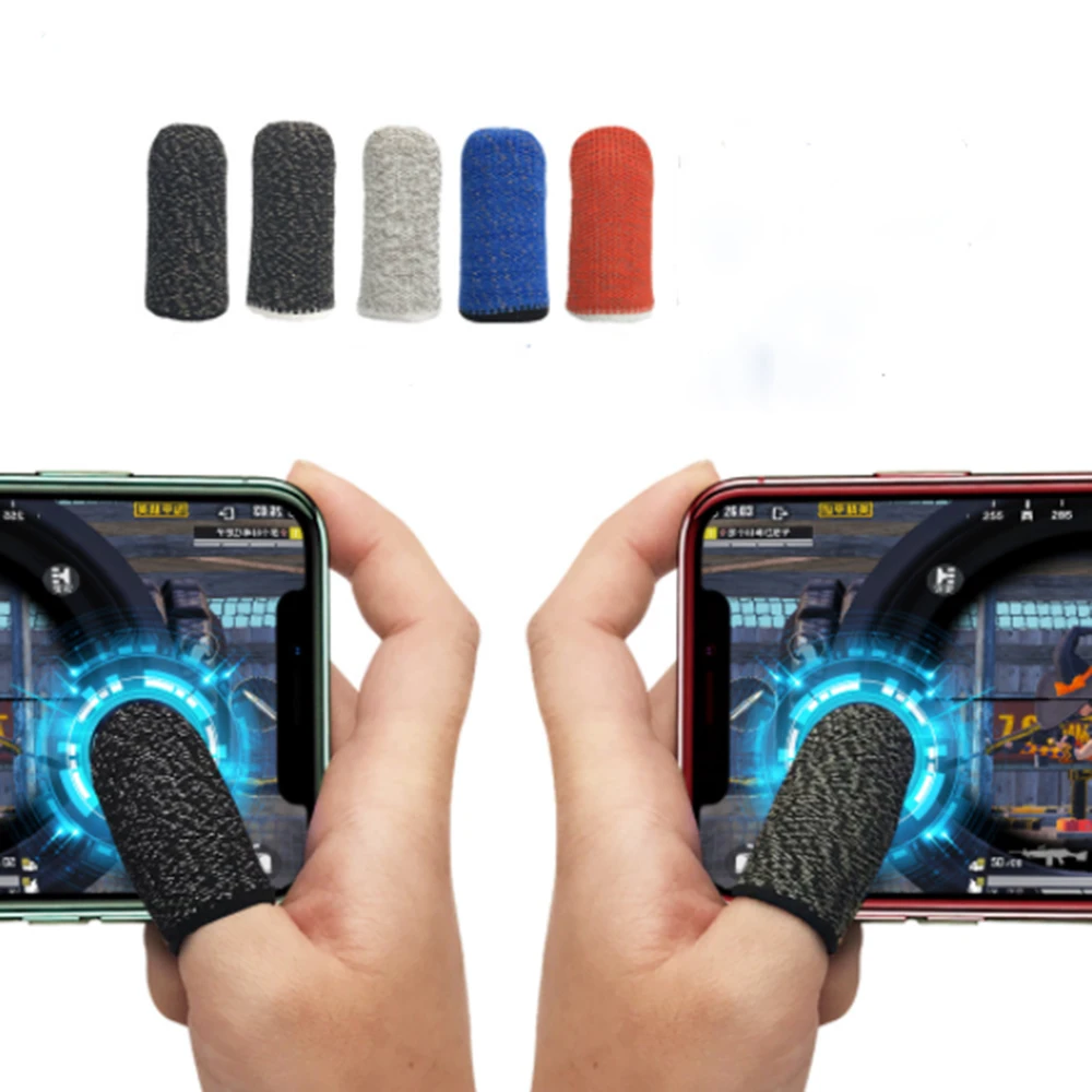 Mini Prst Rokav Zaslon Na Dotik Posteljice Roke Palec Kritje Gaming Rokavice Za Sweatproof Dihanje Mobilni Telefon Krmilnik Za Igre