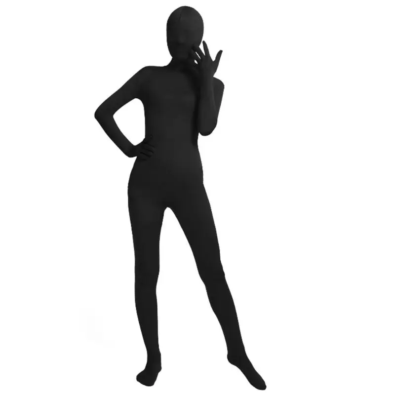 Moški Ženske Unisex Celotno Telo, hlačne Nogavice Obleko Spandex Stretchy Black Cosplay Kostum D 10CF