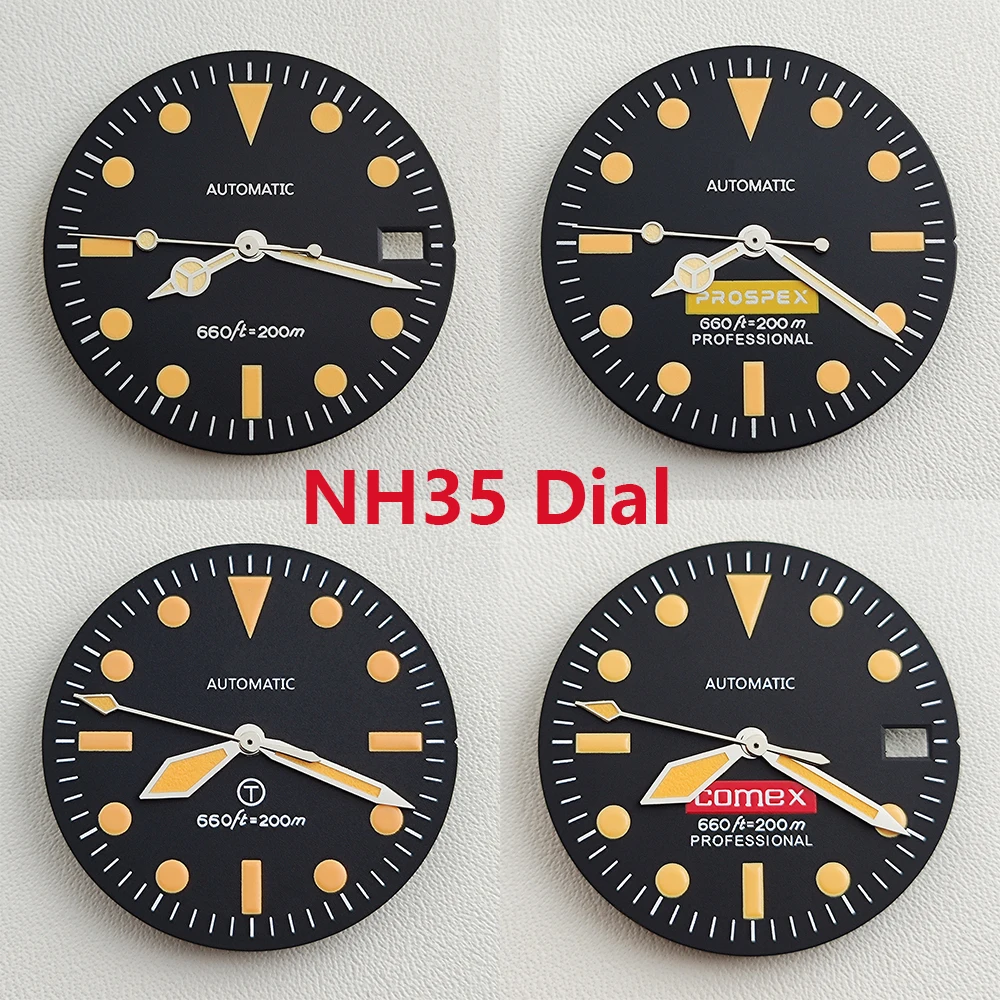 NH35 izbiranje NH36 izbiranje 28.5 mm, Retro izbiranje zelena luminated izbiranje primerne za NH35 NH36 gibanje watch dodatki