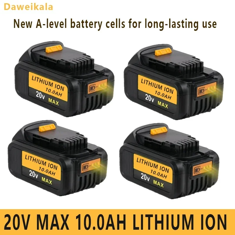 Novih 100% Prvotne 10000mAh 20V za Dewalt električno Orodje, Baterije DCB206 20V 10.0 Ah Baterije DCB206 20V Baterije DCB205 DCB204-2