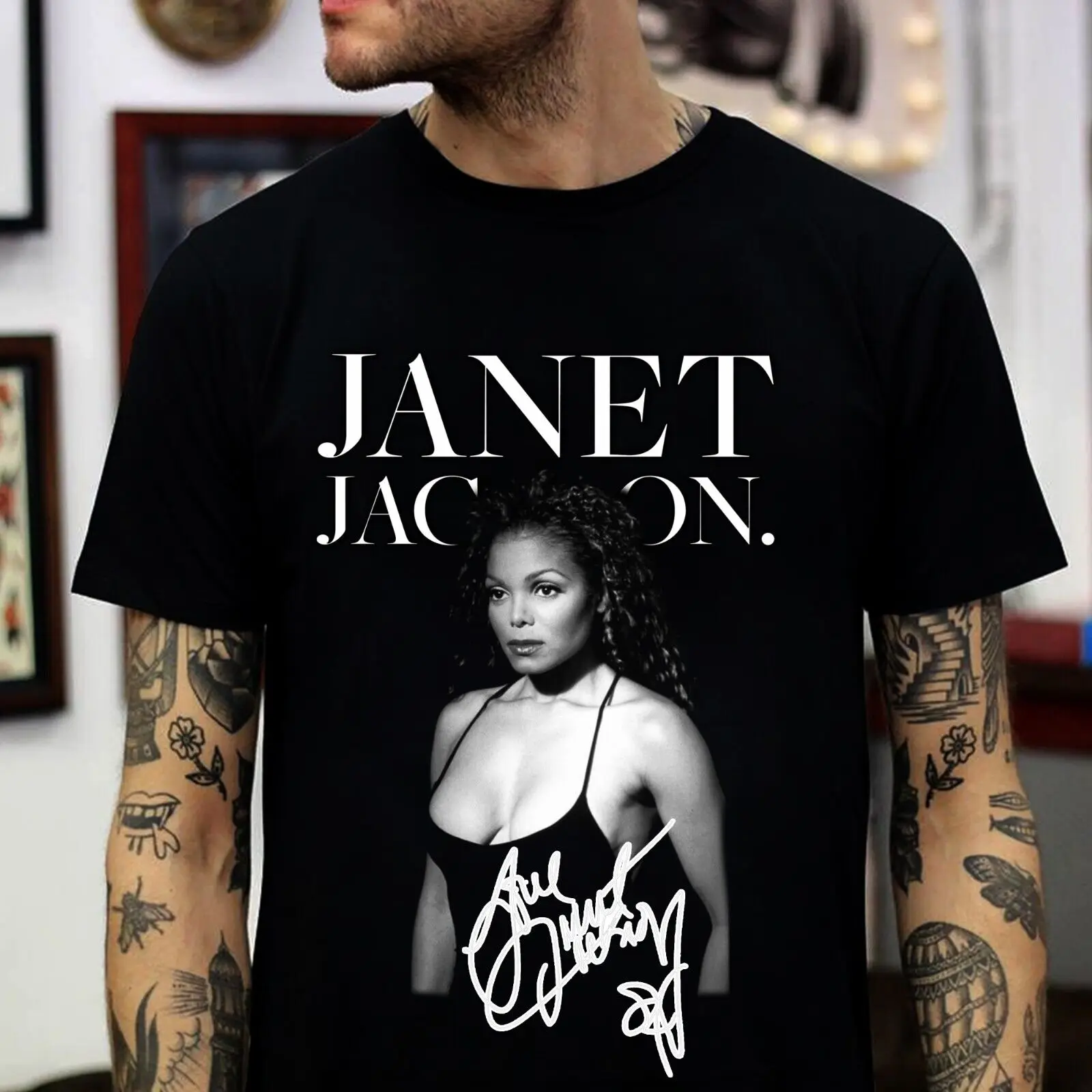 Novo Priljubljeno Janet Jackson Majica 2023 Darilo Za Ljubitelje Unisex Vse Velikosti Majica 1N402 dolgimi rokavi