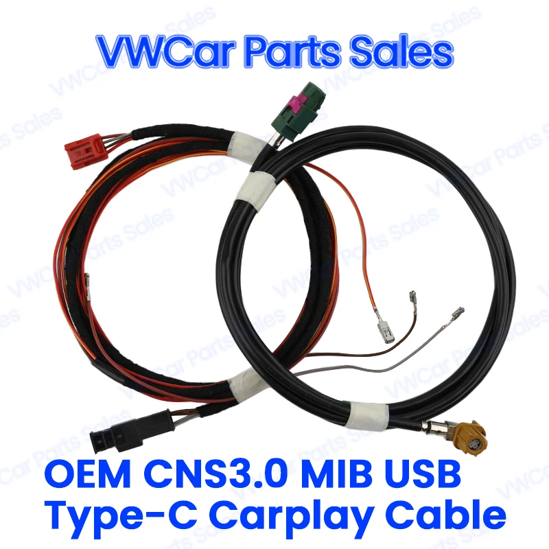 OEM CNS3.0 MIB USB Tip-C Carplay Vtičnica Kabel Spredaj Zadaj USB Adapter Kabel Pas Za VW Tiguan MK2