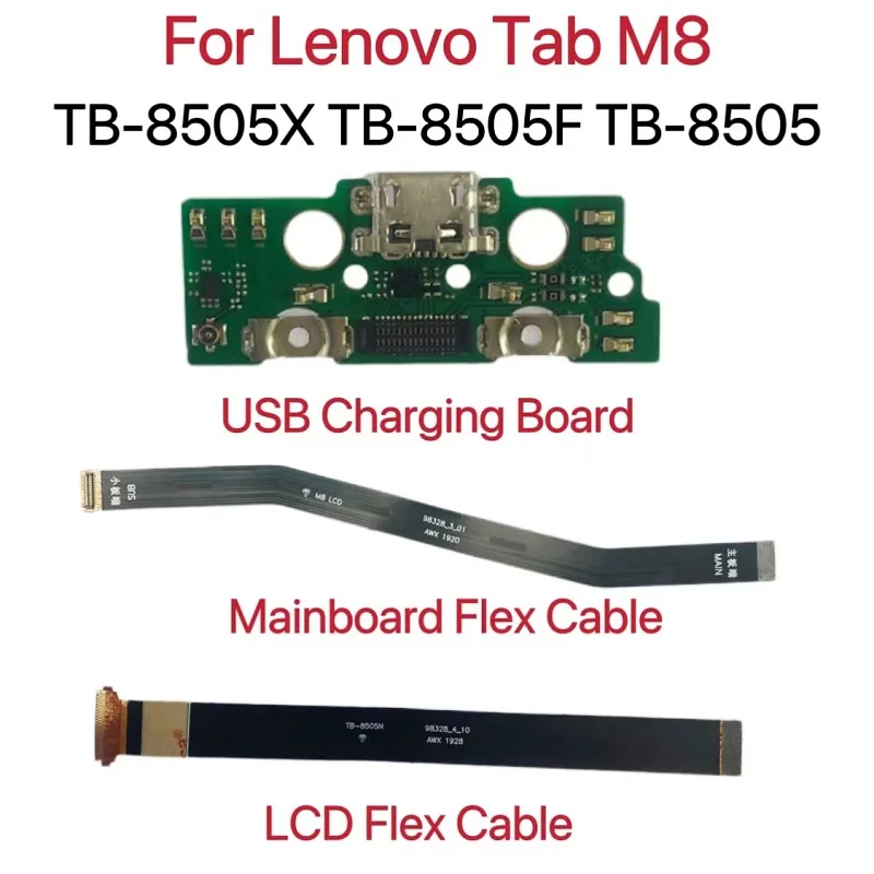 Polnjenje prek kabla USB Priključek Brezplačno Dock Odbor LCD-Motherboard Mainboard Flex Kabel Za Lenovo Zavihku M8 TB-8505X TB-8505F TB-8505