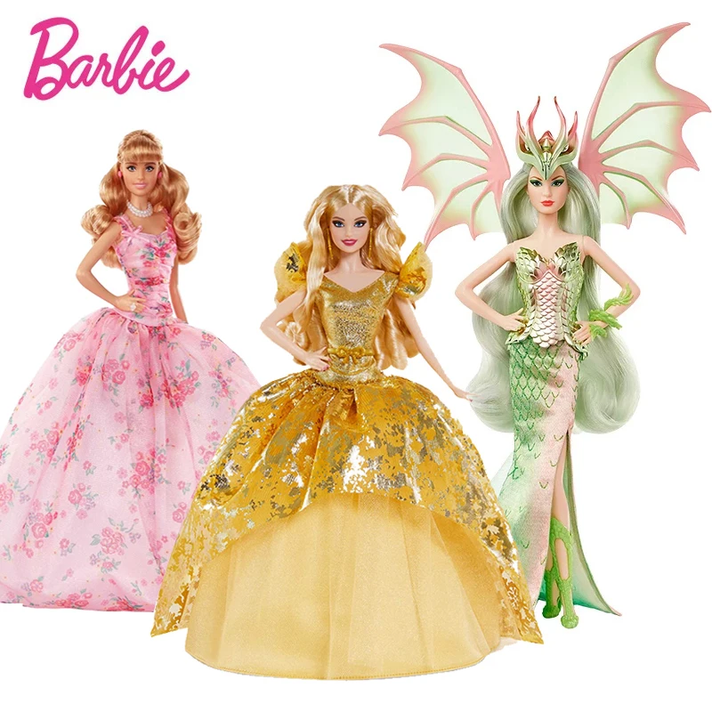 Prvotni Barbie Lutka Mitološki Muse Zmaj Cesarica Podpis Lutke Igrače za Dekle Slavnostno Obleko Omejitev Zbiralec Edition šatulji