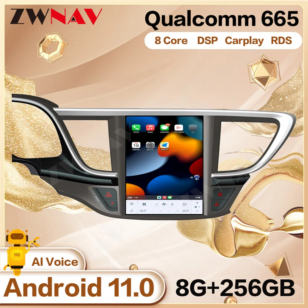 Qualcomm Tesa - Zaslon Android 11 Avtomobilski Predvajalnik Za Buick Excelle XT 2015 GPS Radio Audio Stereo Vodja Enote Carplay