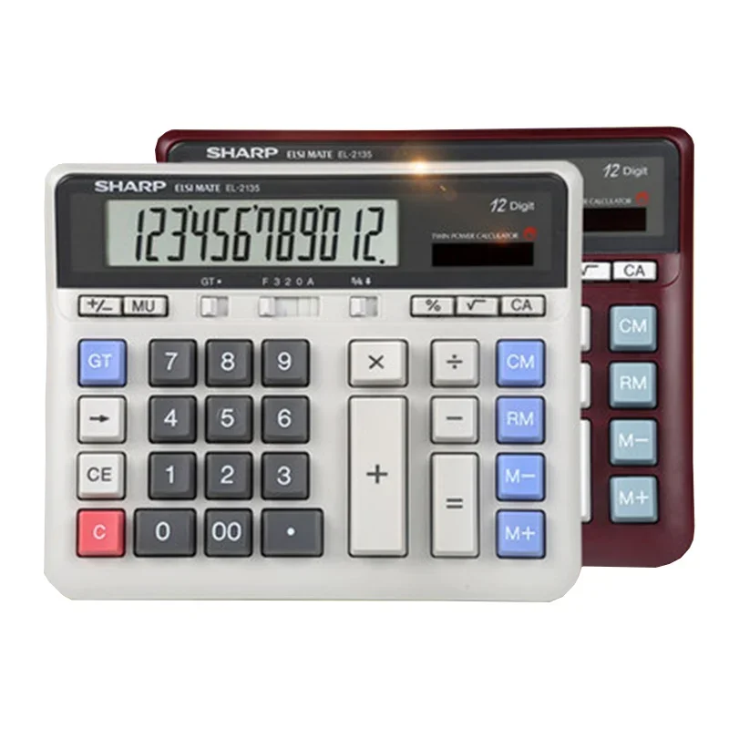 Sharp EL-2135 Računalnik Velik Gumb Kalkulator Banka Finančno Računovodstvo Posebno Velike Namizje Pisarna Poslovni Calculadoras