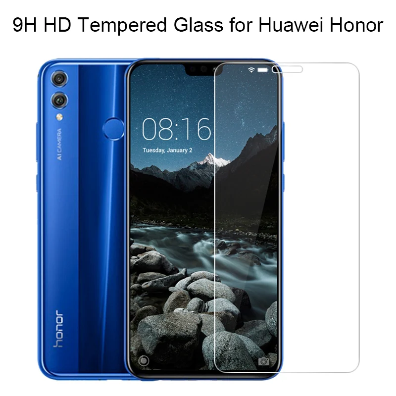 Telefon Zaslon Patron Film Stekla za Čast 4X 6X 7X 8 X Zaščitno Steklo Čast 8X Kaljeno Steklo za Huawei Honor Igrajo 5X 7S 8C