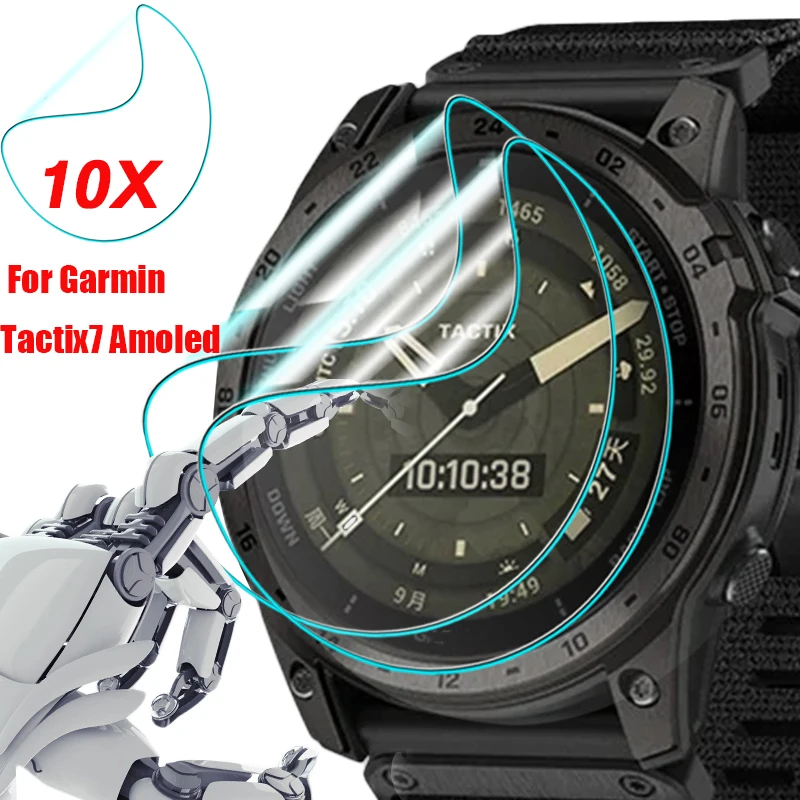 Ultra Clear Slim Zaščitne Folije za Garmin Tactix7 Amoled Mehko Popraviti Hydrogel Film Anti Scratch Watch Screen Protector