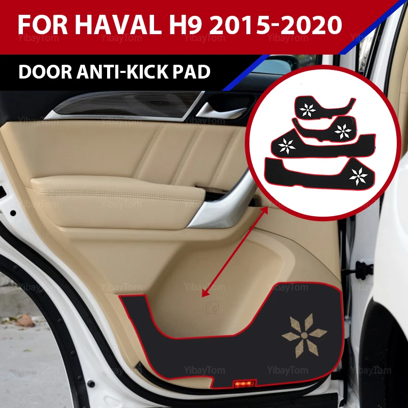 visoko kakovostna Avtomobilska Vrata, Anti Kick Pad nalepke zaščitna mat Poliester Strani Robu Straže Za Haval H9 2015-2020