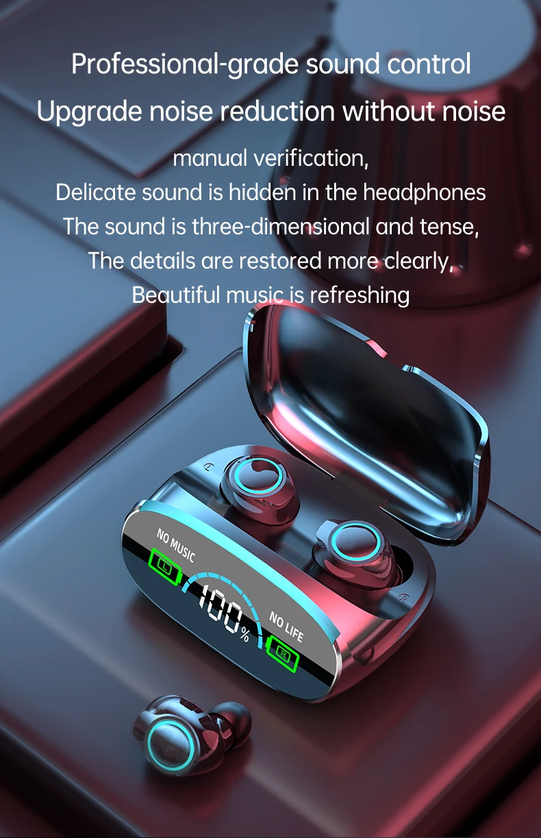 za Blackview BL9000 BL8000 TWS Brezžične Slušalke za V uho Slušalke Bluetooth Čepkov šumov Gaming Slušalke