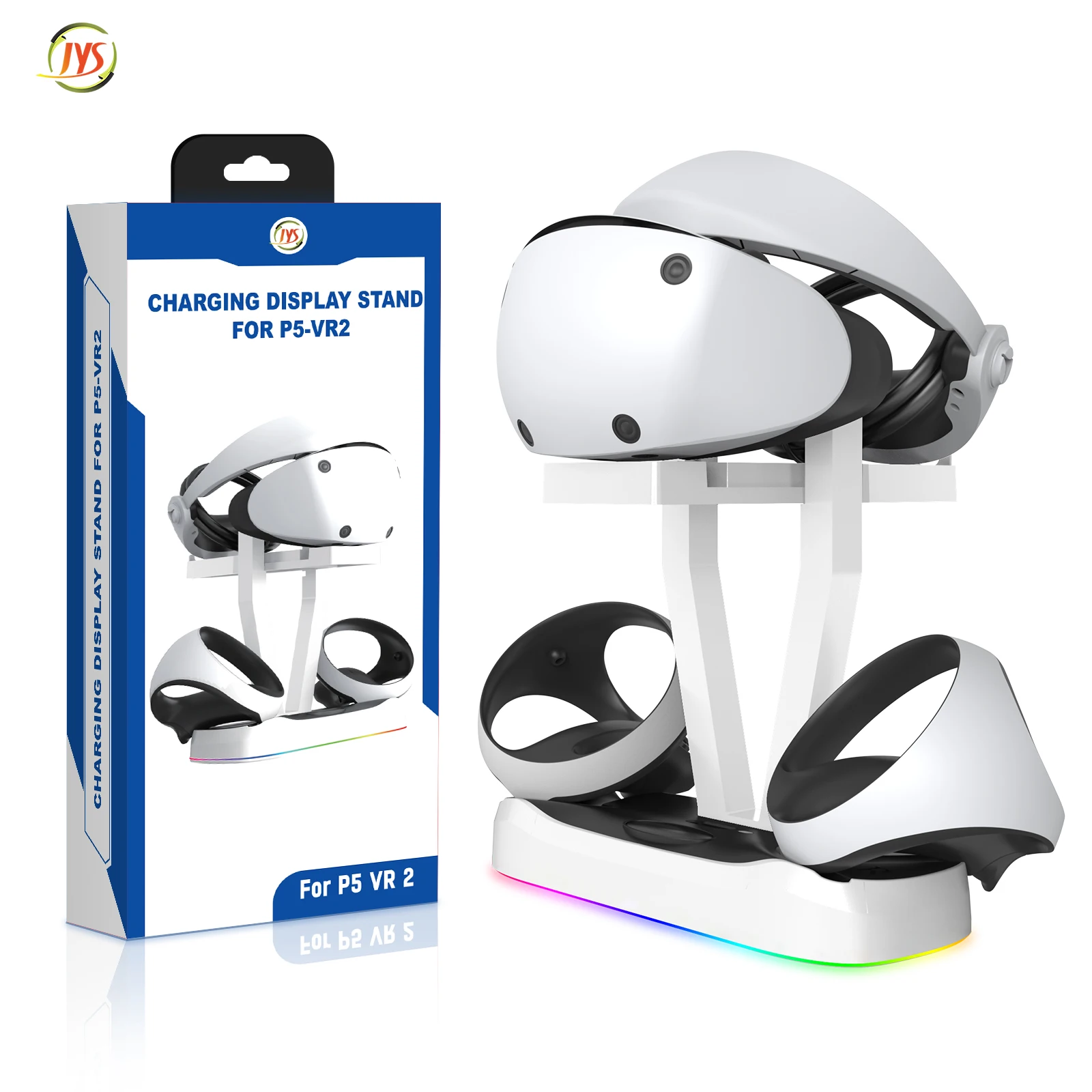 Za PS VR2 Dual Controller Magnetni Polnjenje Dock Z RGB Svetlobe za PS5 VR2 Očala Konzole za Shranjevanje Stojalo VR Ročaj Polnjenje Baze