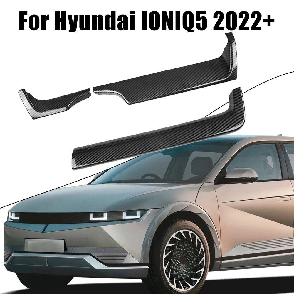 Čisto Nov Trajne Kritje Trim Del ABS dodatna Oprema Black Avto Kritje Trim nadzorno ploščo Za Hyundai IONIQ 5 2022+ Okvir