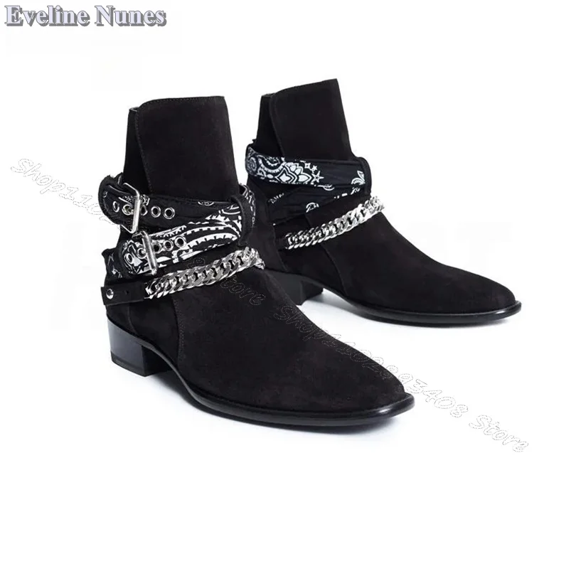 Črna Jata Verige Dekor Moški Čevlji Belt Sponke Moških Načrtovanje Čevlji za Moške Čevlji Britanski Stil Moški Čevlji Velikost 38-46 Zapatillas Mujer